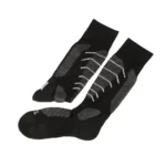 جوراب کوهنوردی و اسکی ساق بلند رنگ طوسی مشکی برند کریویت آلمان - Image 2