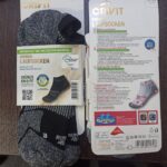 جوراب ورزشی یونیسکس ساق کوتاه برند کریویت آلمانی رنگ مشکی طوسی - Image 2