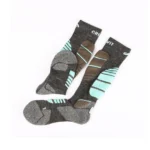 جوراب کوهنوردی و اسکی ساق بلند رنگ طوسی آبی برند کریویت آلمان