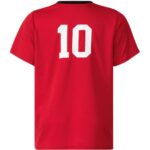 تیشرت فوتبال مردانه رنگ قرمز برند کریویت آلمانی شماره 10 - Image 3