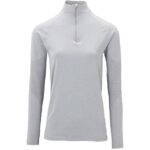 تنپوش بیس زنانه (نیم زیپ) کوهنوردی و اسکی رنگ طوسی برند کرین آلمان