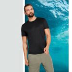 تیشرت ورزشی مردانه رنگ مشکی برند کریویت آلمانی ساده کد 317 - Image 2