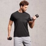 تیشرت ورزشی مردانه رنگ مشکی برند کریویت آلمانی ساده کد 317 - Image 6