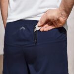 شلوارک کشاله دار سرمه ای مردانه - تنخور پشت