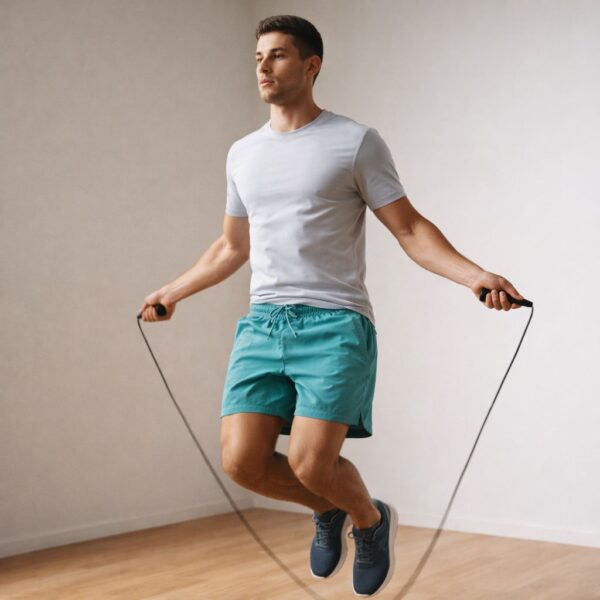 شلوارک ورزشی تک‌لایه فیروزه‌ای - تنخور