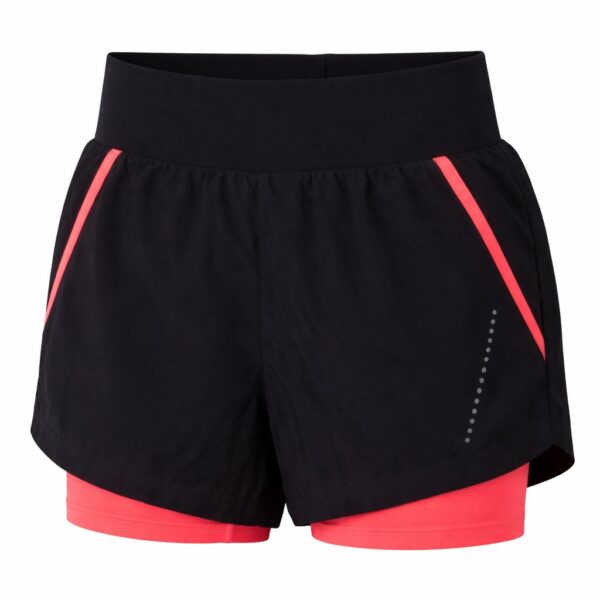 شلوارک ورزشی مشکی زنانه کریویت - نما جلو