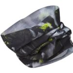 اسکارف کوهنوردی مشکی طوسی - نمای جلو