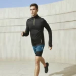 نیم زیپ ورزشی مردانه کریویت مشکی تنخور