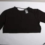 تیشرت ورزشی کراپ لوز کد271 زنانه کریویت رنگ مشکی