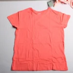تیشرت بچه گانه نخ پنبه کد1509 ساده پک 2 عددی پیپرتس رنگ گلبهی و صورتی - Image 2