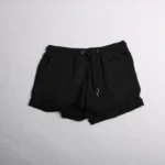 شلوارک اسپرت نخی زنانه کد935 رنگ مشکی اسمارا آلمان