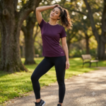 تیشرت تکنیکال run زنانه کد292 کریویت بنفش - Image 2