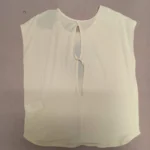 تاپ پرمیوم زنانه کد285 کریویت آستین حلقه ای سفید - Image 6