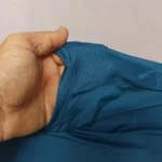 تیشرت ورزشی تکنیکال کد244 کراپ لوز فیت زنانه کریویت رنگ آبی - Image 3
