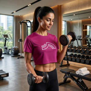 تیشرت تکنیکال Sleeve زنانه کد3205 کریویت سرخابی